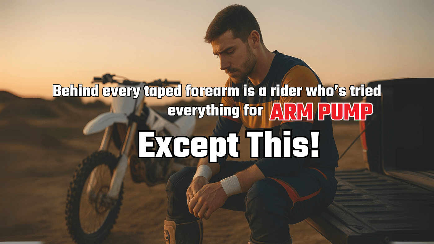 Motocross-Fahrer in Aktion – Griffkontrolle unter Vibration und Belastung